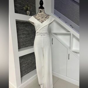 White jump suit very pretty